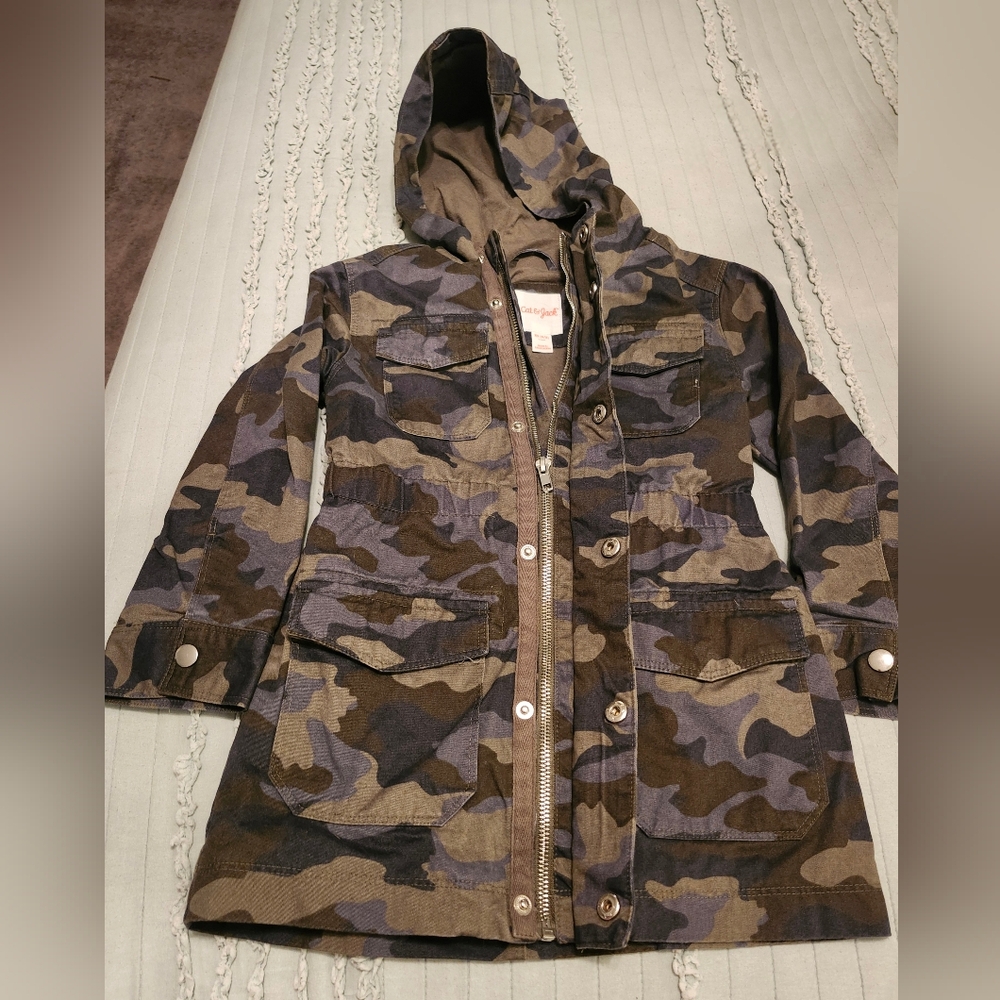 Cat & Jack Camo Trench